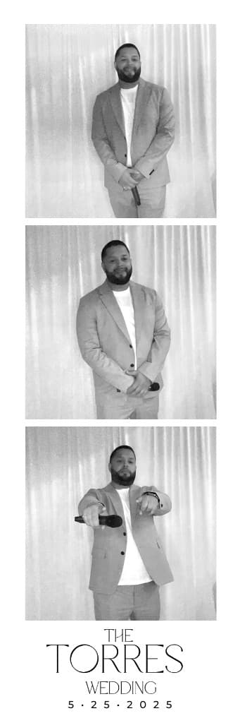Torres Wedding — reception host photo booth strip